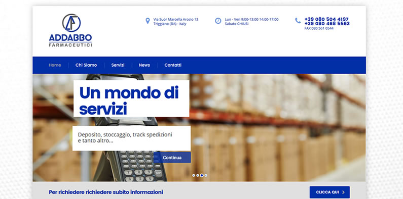 Nasce il nuovo sito web AddabboFarmaceutici.it